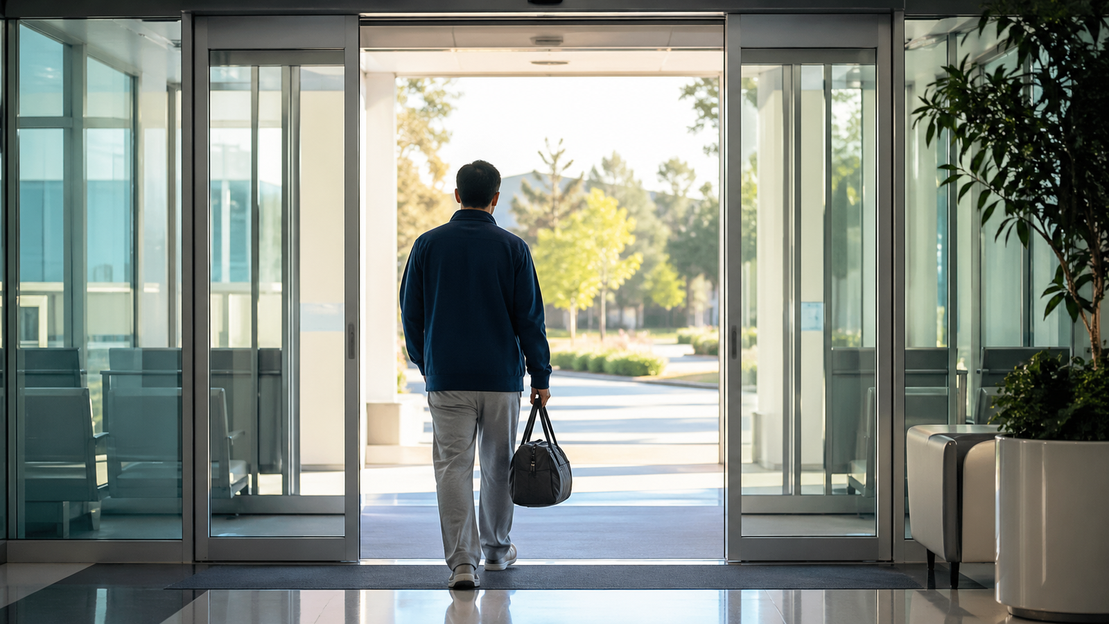 Raio-X mostrando artrodese multinível de coluna com parafusos pediculares e hastes de titânio — fixação vertebral coberta pelo plano