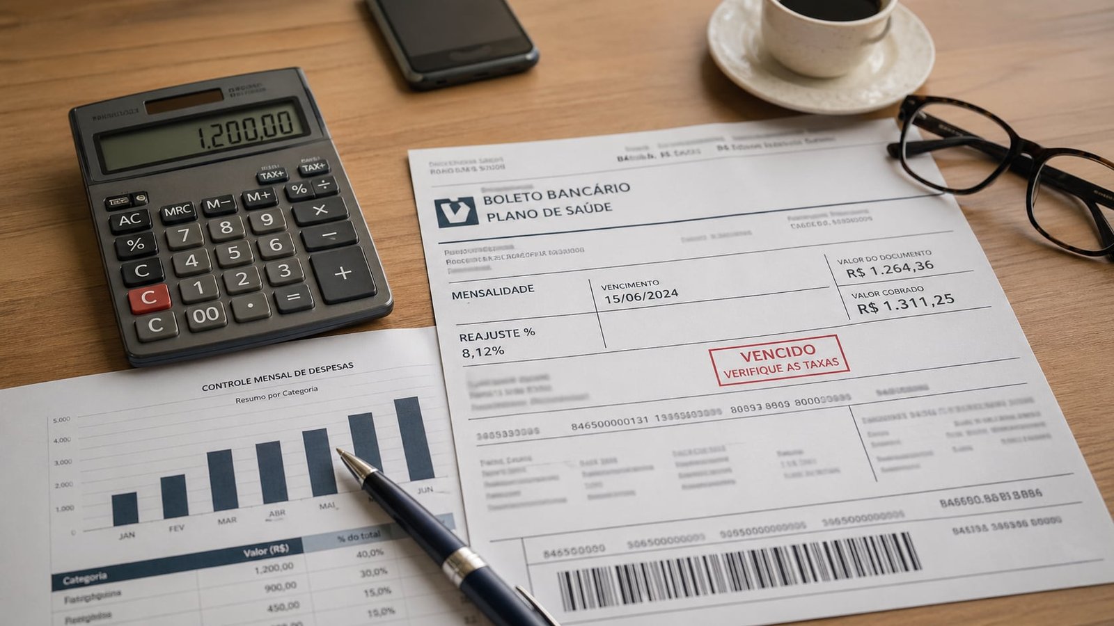 Calculadora de reajuste do plano de saúde — análise gratuita