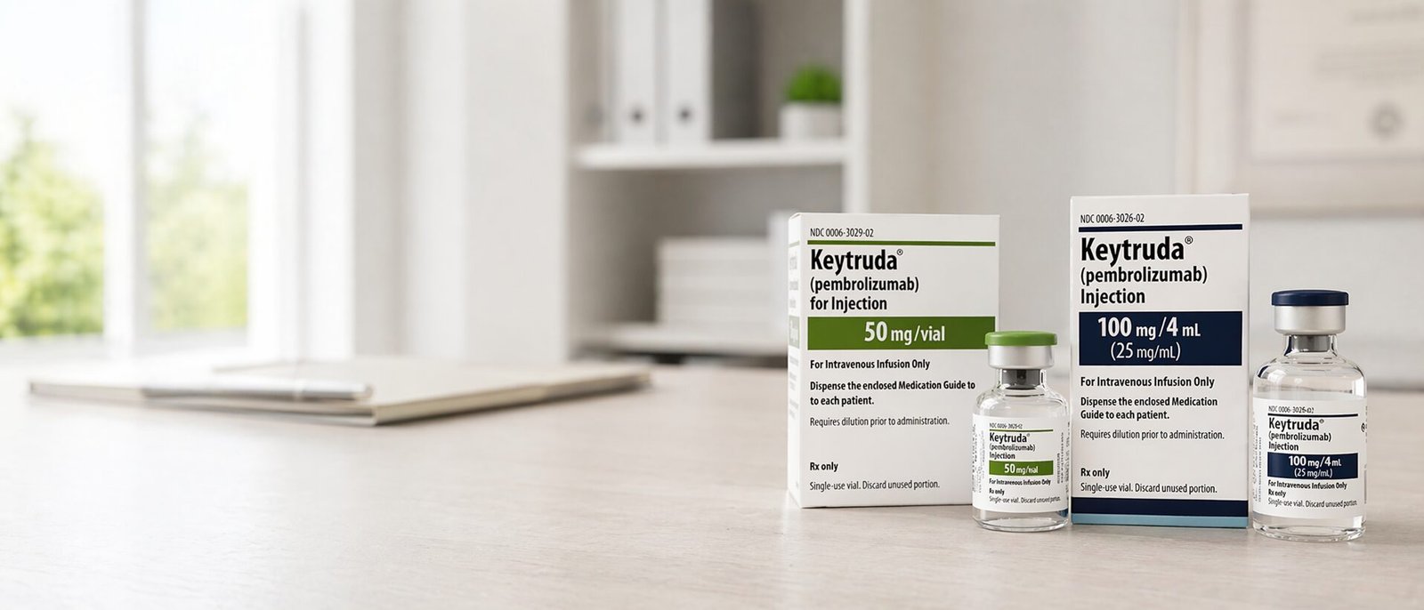 Embalagem de Pembrolizumabe (Keytruda) — cobertura no rol da ANS e tumor-agnóstica MSI-H