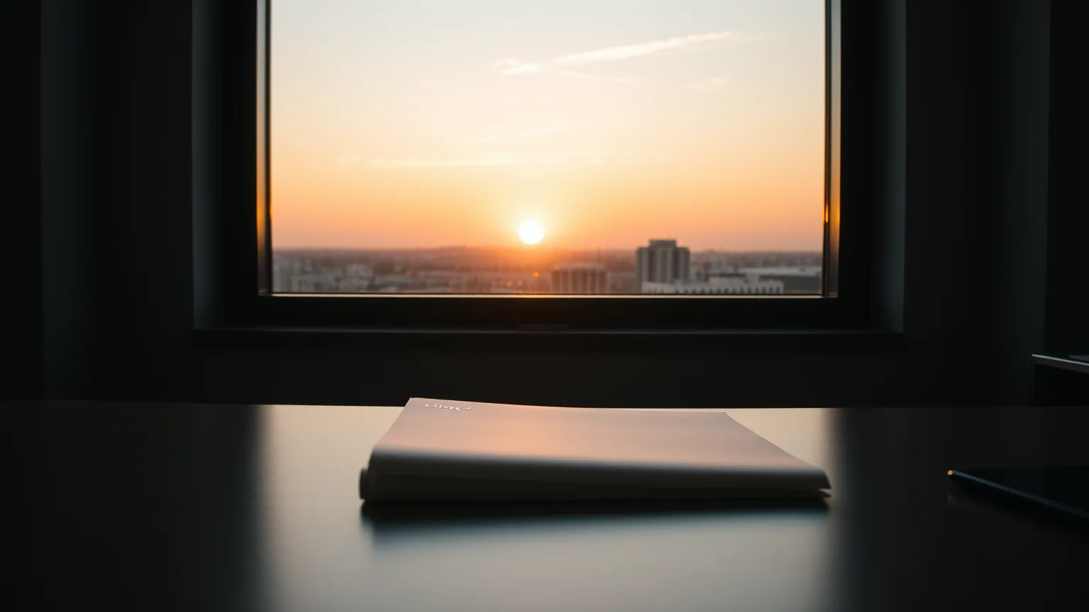 amanhecer pela janela sobre mesa de escritório ilustrando o cenário futuro de acesso ao daraxonrasib